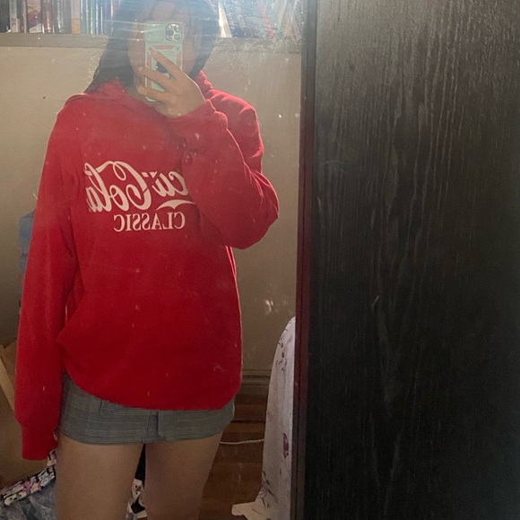 vintage Coca Cola classic red hoodie - Picture 2 of 4